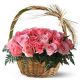 Basket of 24 Pink Roses