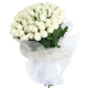 24 White Roses Bouquet