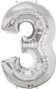Number 3 Foil Balloon 