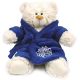 Happy Birthday Teddy Bear in Bathrobe - Blue