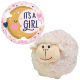 Cuddly Sheep & Foil Balloon - Girl