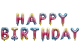 HAPPY BIRTHDAY foil balloon Banner
