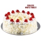 Eggless White Forest Cake