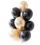 Chrome Gold & Black Balloon Bouquet