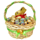 Easter Bunny with Chocolate Eggs