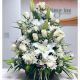 Peaceful White Lilies Basket